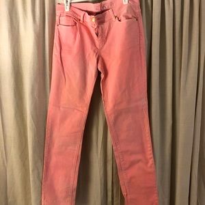 Pink skinny jeans